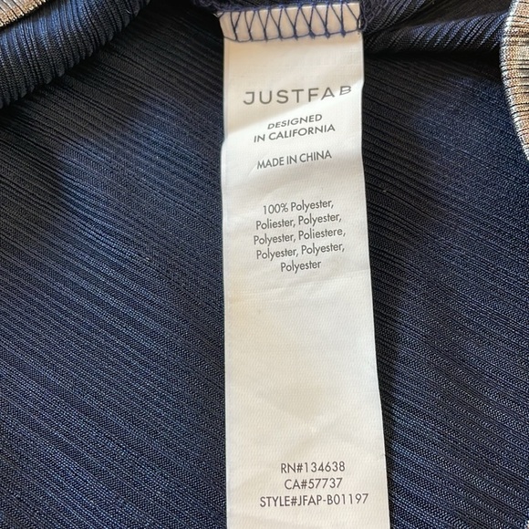 JUSTFAB Metallic Draped Lame Mini Skirt Size
 XXL NWT - Picture 10 of 11